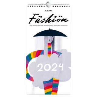 2024年カレンダー「ファッション」Fashion by サンナ・マンデル Kehvola ケフボラデザイン 【ネコポス配送可】
