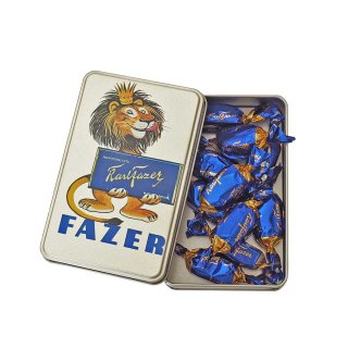 カール・ファッツェル　ミルクチョコレート　ライオン缶（シルバー）　 ( 10粒入り )KARL FAZER