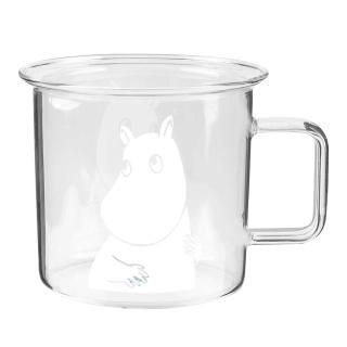 ガラスマグ クリア&ホワイト スノークのおじょうさん/フローレン