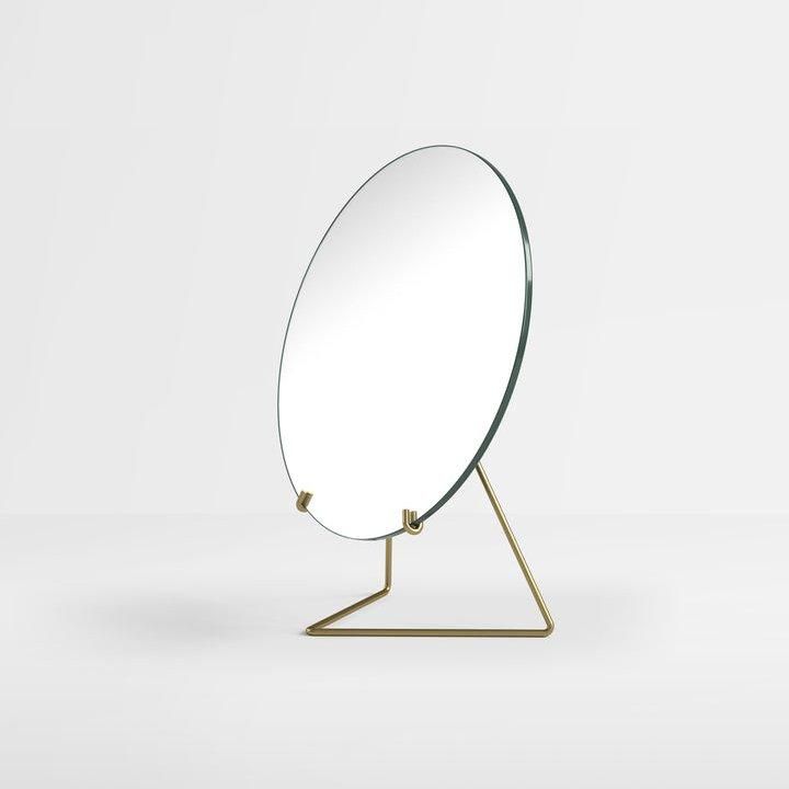 MOEBE(ムーベ) スタンディングミラー 20cm ブラス | 卓上ミラー - 北欧