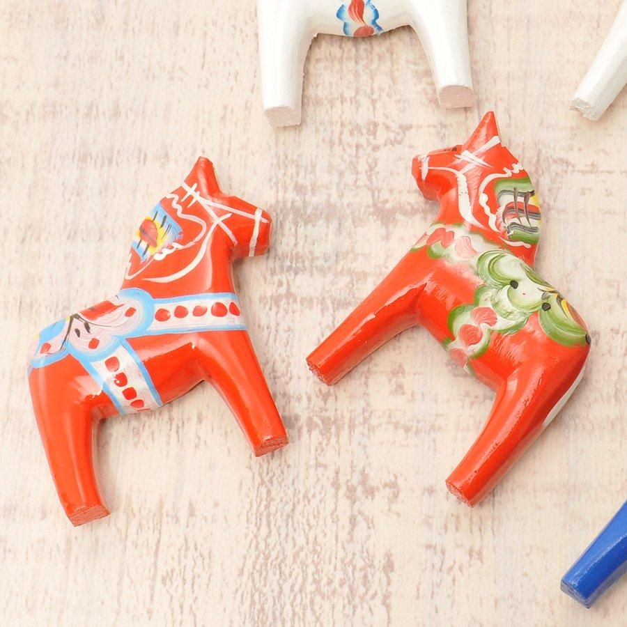 ダーラナホースのマグネット | レッド 5cm Grannas(グラナス) - 北欧