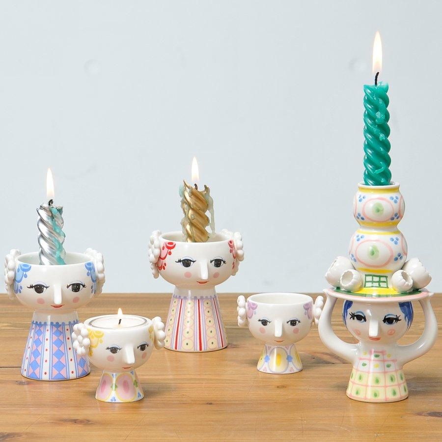 【激安通販オンラインショップ】 ブルー (エヴァ) EVA キャンドルホルダー | WIINBLAD BJORN 工芸品
