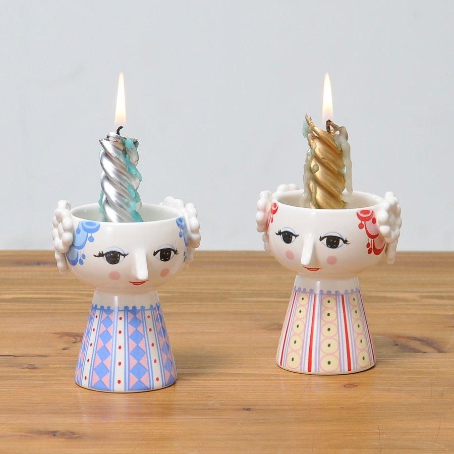 新品 ヴィラリ 希少 キャンドルホルダー キャンドル ピンク リボン ★ キャンドルホルダー EVA (エヴァ) | ラベンダー | BJORN