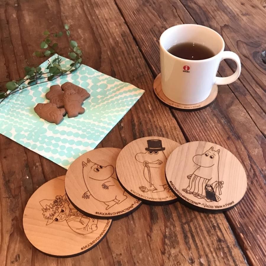 コースター】スニフ MOOMIN Veico｜木製 コースター - 北欧雑貨