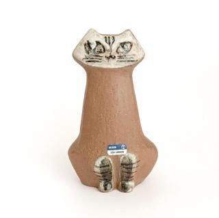 リサラーソン お座りした猫　工芸品　置物　Lilla Zoo 猫 ヴィンテージ Lisa Larson リサ・ラーソン LILLA ZOO Cat 小さな動物園 座って