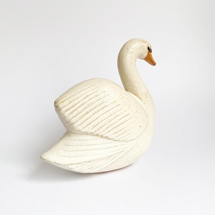 【R♡なでしこ様】リサラーソン ミッセアイボリー 新品 北欧 ヴィンテージオブジェ | リサ・ラーソン 白鳥 - 北欧雑貨の