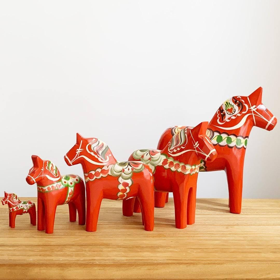 ダーラナホース 13cm | レッド | Grannas - 北欧雑貨のLiLiCoCo