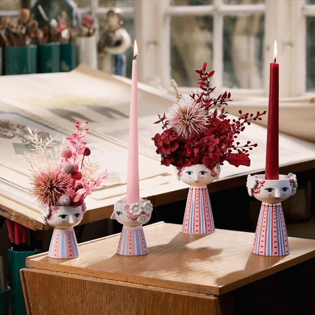 キャンドルホルダー | EVA ピンク - 北欧雑貨のLiLiCoCo(リリココ