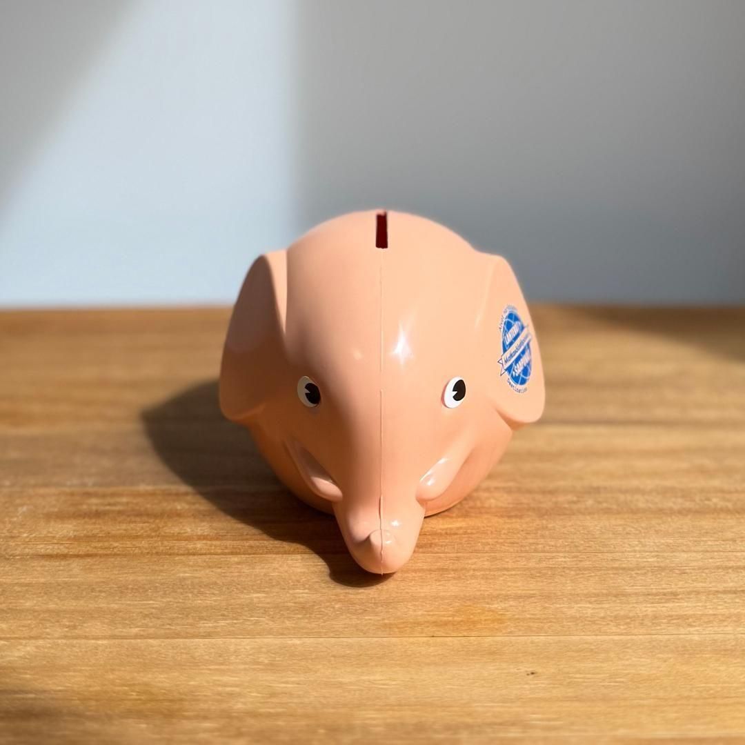 エレファントバンクS | 貯金箱 | 2025年限定ピーチカラー - 北欧雑貨の
