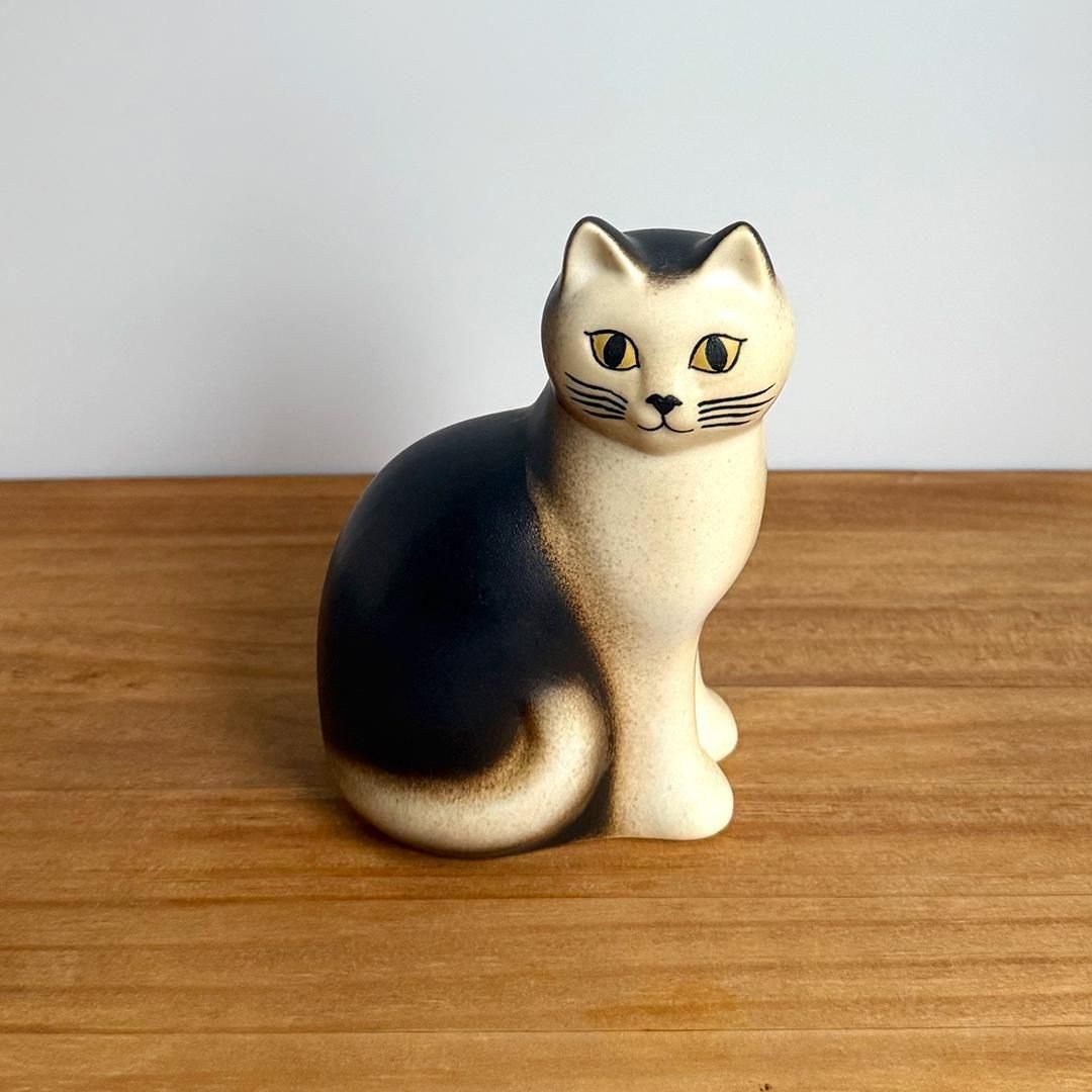 Lisa Larson リサ・ラーソン マンズ 黒白セット Lisa Larson | キャット マンズ | ミディアム ブラック - 北欧