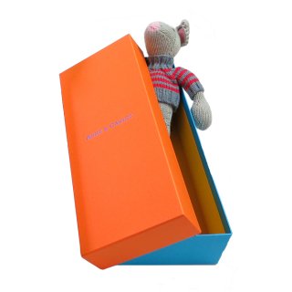 【あみぐるみ】アルネ＆カルロス　庭ねずみのマグヌス　編み人形　オレンジボックス