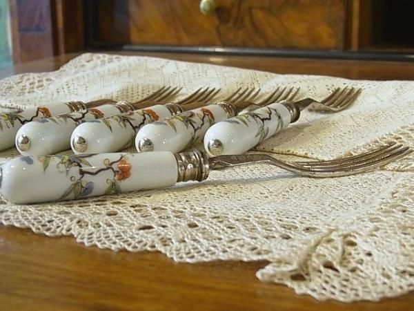 アンティークマイセン・1735年頃のフォーク - Tesoro*テゾーロ