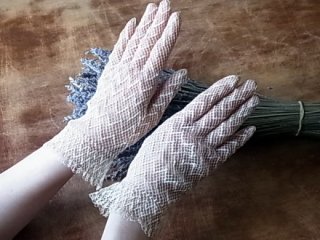リバティ時代のリネン糸の手袋