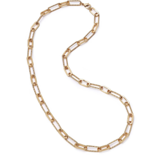 POLLY SAYER PAPERCLIP CHAIN NECKLACE-GOLD