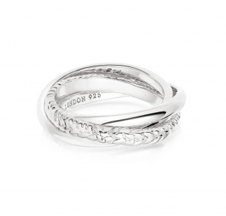 ESTEE LALONDE TRINITY RING-SILVER