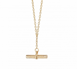 ESTEE LALONDE T BAR NECKLACE-GOLD