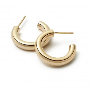 MINI BOLD HOOP PIERCE-GOLD