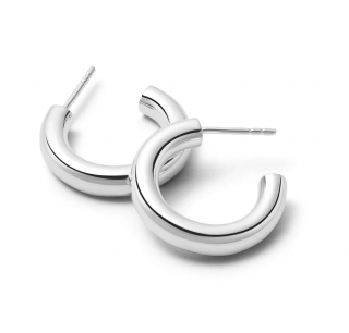 MINI BOLD HOOP PIERCE-SILVER