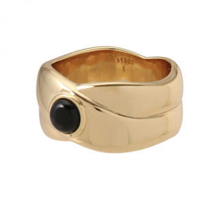 Polly SayerBlack Onyx Chunky Band  