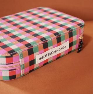 Shrimps Large Pink Jewellery Case