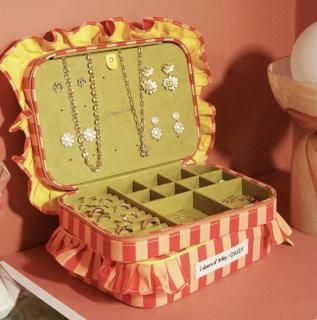 Colours Of Arley Peach & Pistachio Jewellery Case