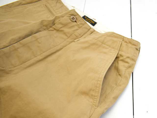 A VONTADE (アボンタージ) <br>Type 45 Chino Trousers - Wide Fit - Beige(VTD-0340-PT) チノパン