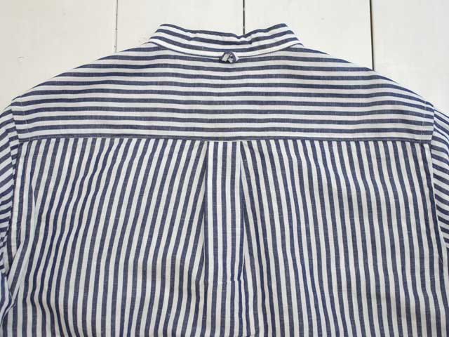 A VONTADE (アボンタージ) Banded Collar Shirts (VTD-0312-SH)ストライプシャツ