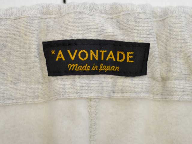 A VONTADE (アボンタージ)<br> Gym Sweat Pants (VTD-0583-CS) スウェットパンツ