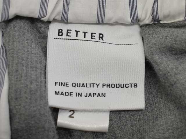 BETTER(ベター)<br> STRETCH EASY PANT (BTR2224) 