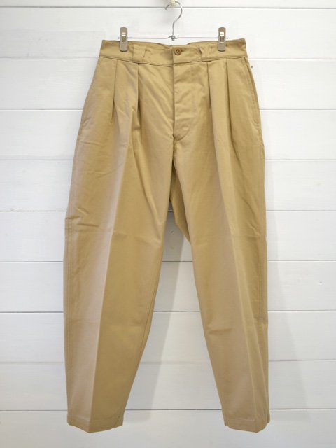 KAPTAIN SUNSHINE (キャプテンサンシャイン) <br>2Pleats Tapered Trousers (KS20FPT12)M-52 フレンチアーミー