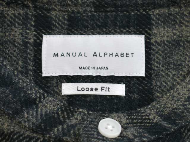 MANUAL ALPHABET (マニュアルアルファベット) <br>TWEEDY CHECK LOOSE FIT B/C SHIRTS (MA-S-630) ネルシャツ