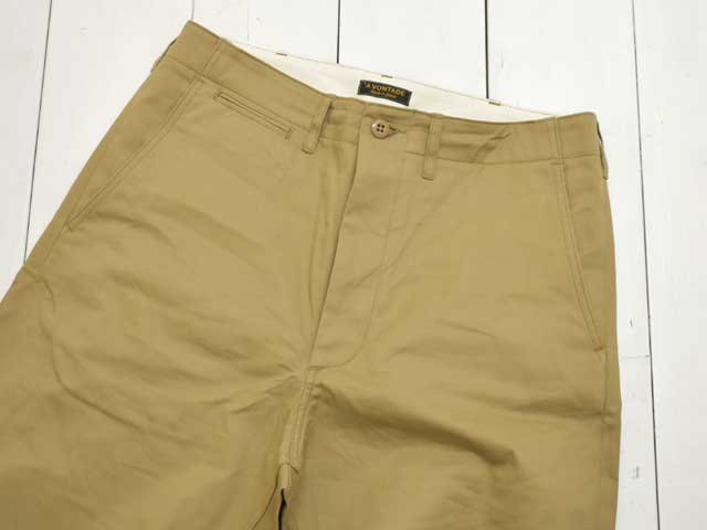 A VONTADE アボンタージ Type 45 Classic Chino Trousers -Selvdge 