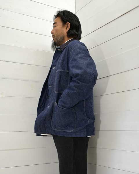 A VONTADE (ܥ󥿡)<br> Coverall w/Blanket Liner -9.5oz Nepped Denim- (VTD-0562-JK)