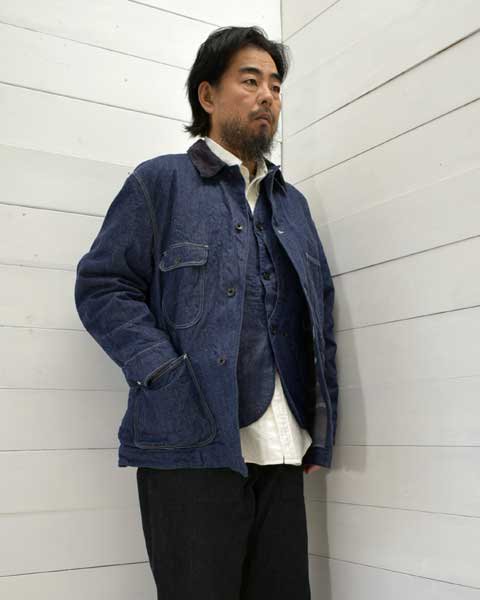 A VONTADE (ܥ󥿡)<br> Coverall w/Blanket Liner -9.5oz Nepped Denim- (VTD-0562-JK)