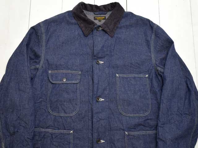 A VONTADE (ܥ󥿡)<br> Coverall w/Blanket Liner -9.5oz Nepped Denim- (VTD-0562-JK)