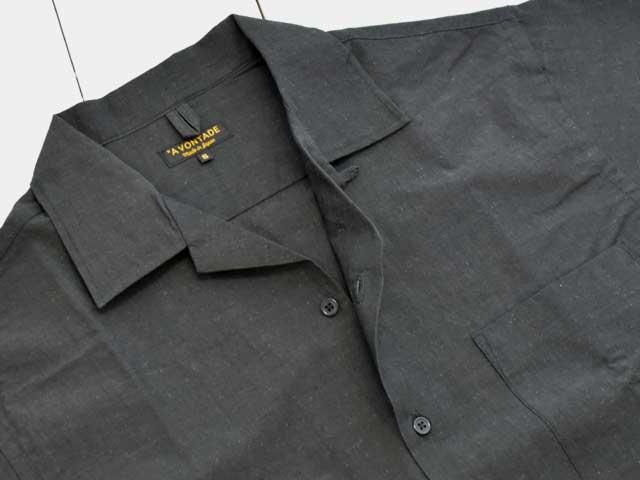 A VONTADE (ܥ󥿡) Open Collar Shirts S/S -CHARCOAL- (VTD-0383-SH) ץ󥫥顼