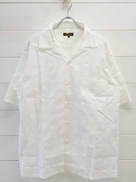 A VONTADE (ܥ󥿡)<br> Open Collar Shirts S/S -WHITE DOBBY- (VTD-0383-SH) ץ󥫥顼