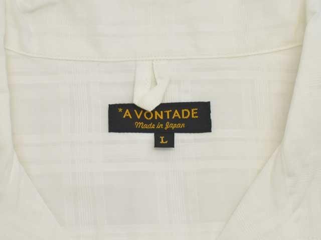 A VONTADE (ܥ󥿡)<br> Open Collar Shirts S/S -WHITE DOBBY- (VTD-0383-SH) ץ󥫥顼