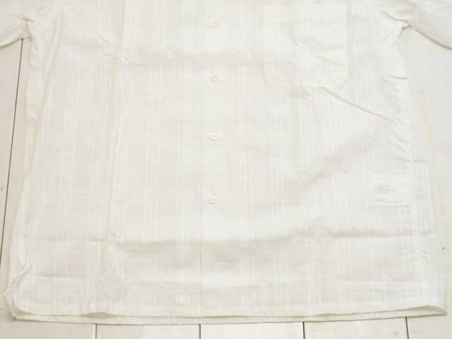 A VONTADE (ܥ󥿡)<br> Open Collar Shirts S/S -WHITE DOBBY- (VTD-0383-SH) ץ󥫥顼