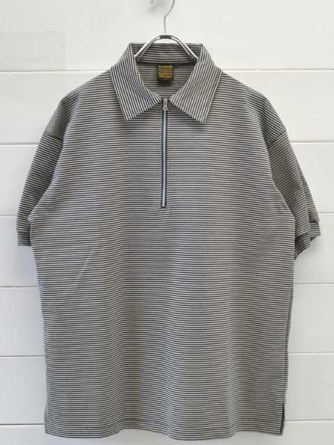 A VONTADE (ܥ󥿡)<br> Compact Border Half Zip Polo SS (VTD-0634-CS)