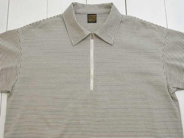 A VONTADE (ܥ󥿡)<br> Compact Border Half Zip Polo SS (VTD-0634-CS)