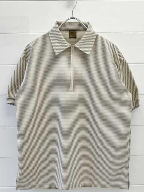 A VONTADE (ܥ󥿡)<br> Compact Border Half Zip Polo SS (VTD-0634-CS)