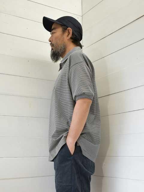 A VONTADE (ܥ󥿡)<br> Compact Border Half Zip Polo SS (VTD-0634-CS)