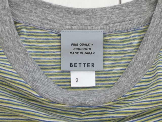 BETTER(٥)<br>OLD BORDER S/S T-SHIRT (BTR2503)ܡT