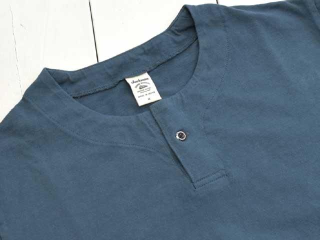 新品 Jackman ヘンリーネックTシャツ 8分袖 ブルー M~Lサイズ Jackman(ジャックマン)Henleyneck T-Shirt (JM5328) - tシャツ