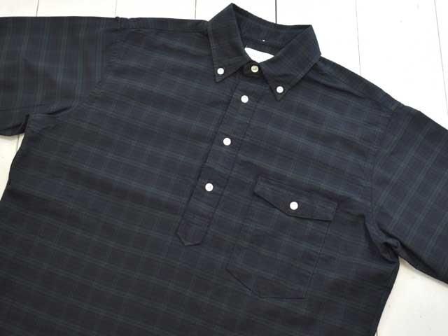 MANUAL ALPHABET (ޥ˥奢륢ե٥å) <br>OX CHECK PULL OVER S/S BD SHT -BLACK WATCH-(MA-S-793)Ⱦµ