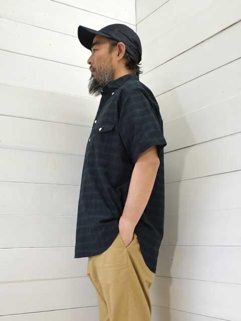 MANUAL ALPHABET (ޥ˥奢륢ե٥å) <br>OX CHECK PULL OVER S/S BD SHT -BLACK WATCH-(MA-S-793)Ⱦµ