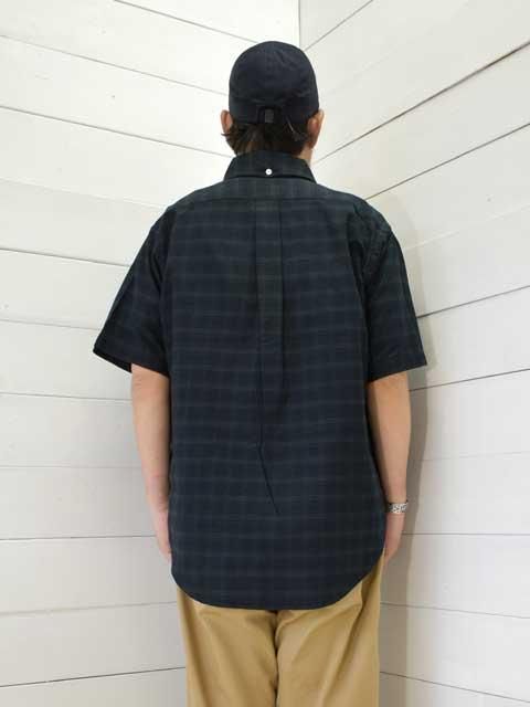 MANUAL ALPHABET (ޥ˥奢륢ե٥å) <br>OX CHECK PULL OVER S/S BD SHT -BLACK WATCH-(MA-S-793)Ⱦµ
