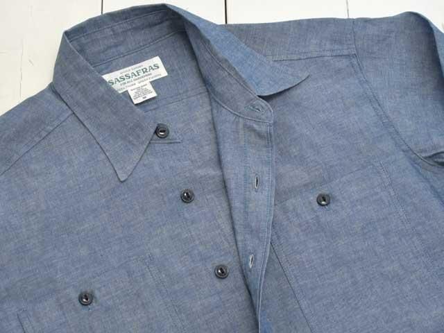 SASSAFRAS(ササフラス) FEEL SUN HALF -5oz chambray- SF-242109