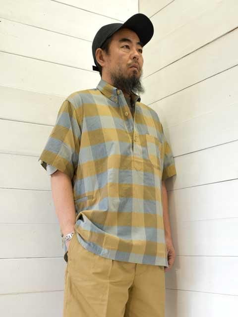 SASSAFRAS(ササフラス) WHEEL BARROW SHELL SHIRT 1/2 -Block